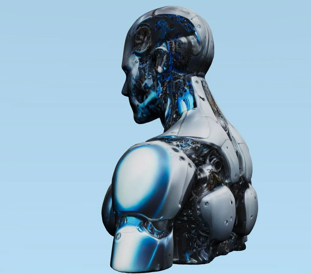 Sci-Fi Android Bust screenshot 3