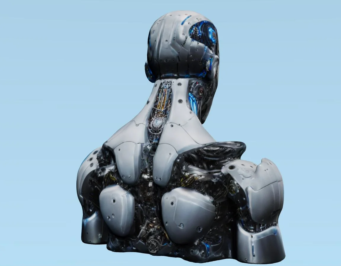 Sci-Fi Android Bust screenshot 4