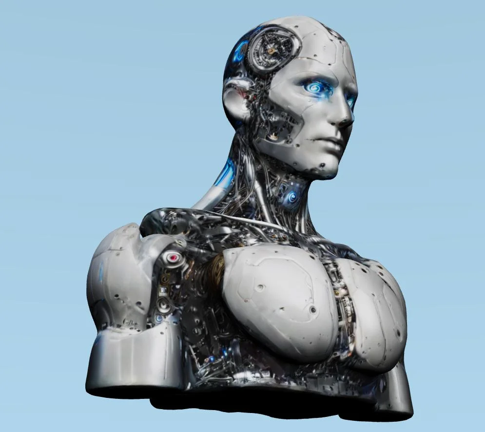 Sci-Fi Android Bust screenshot 6
