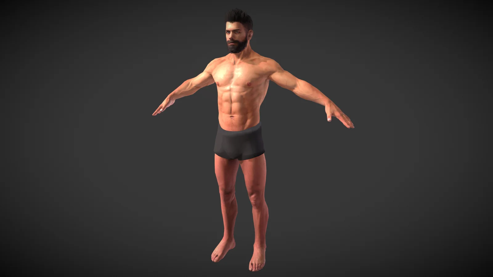 Textured Man Base Mesh screenshot 2