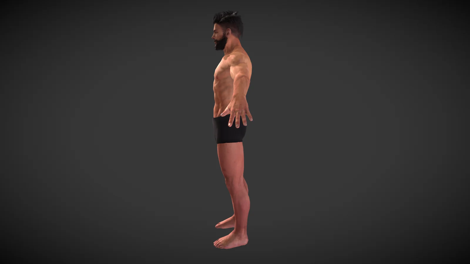 Textured Man Base Mesh screenshot 3