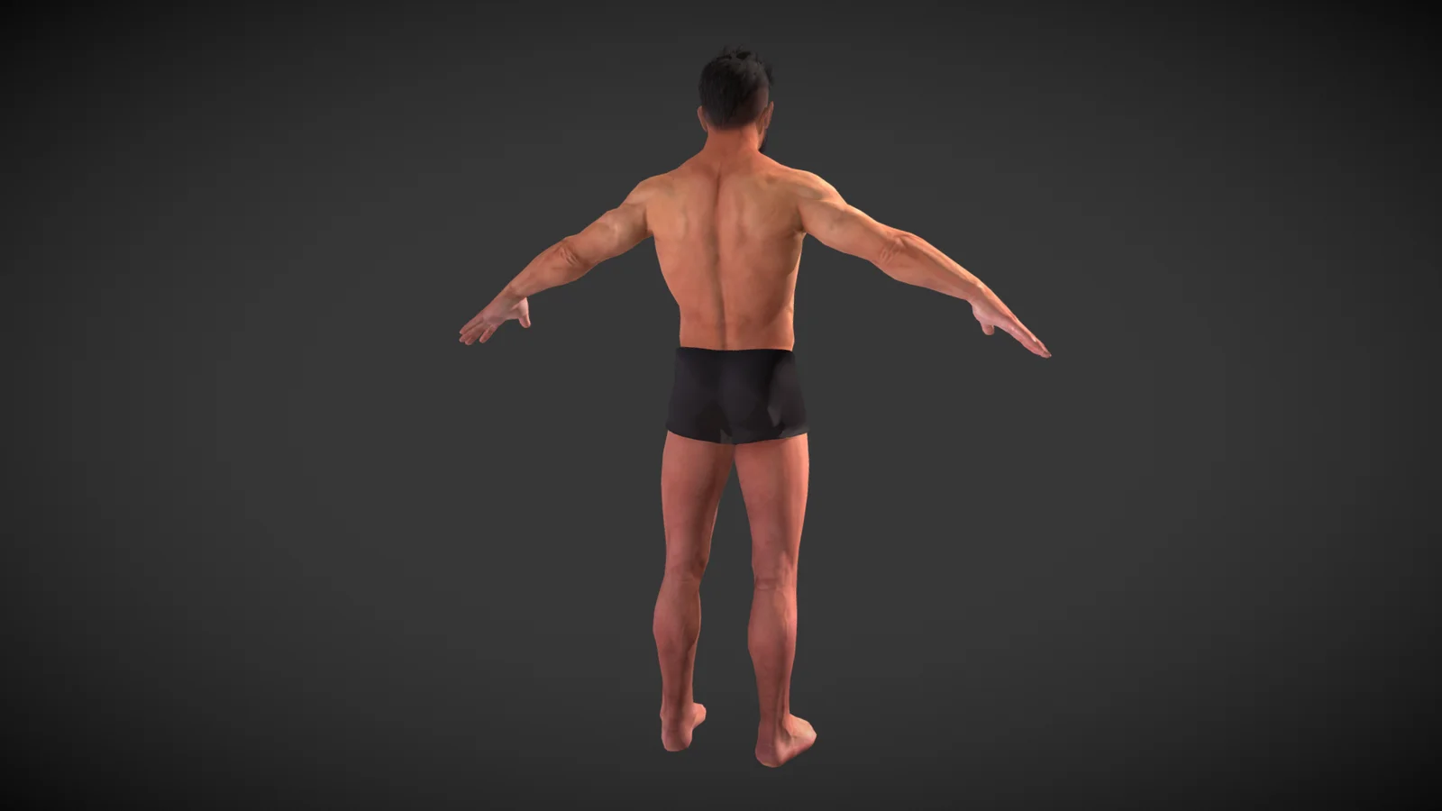 Textured Man Base Mesh screenshot 5