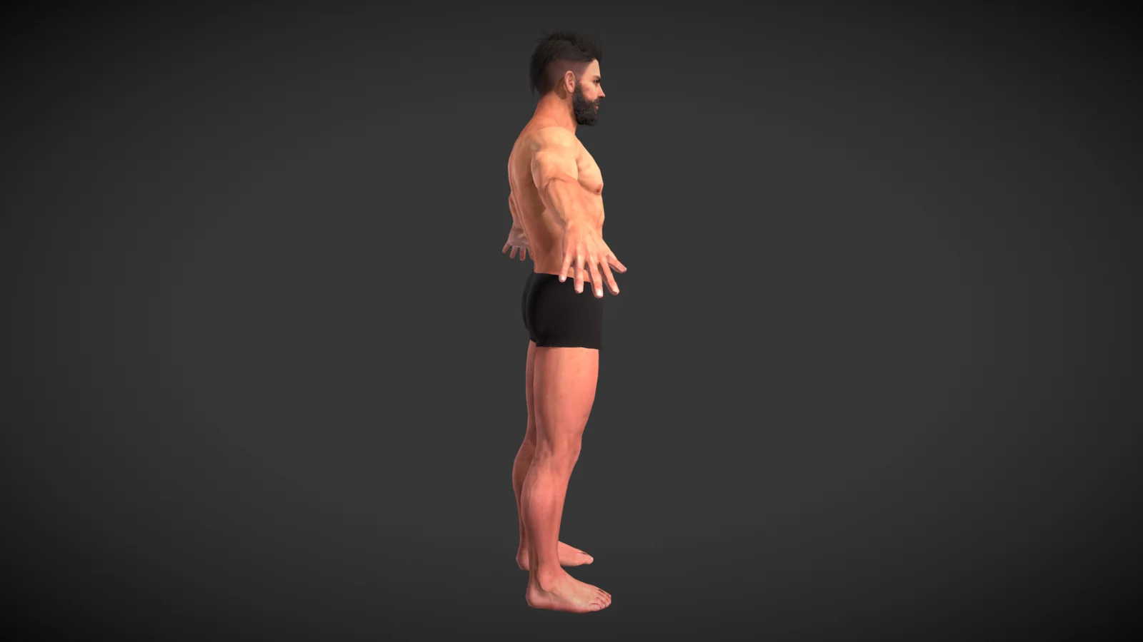 Textured Man Base Mesh screenshot 6