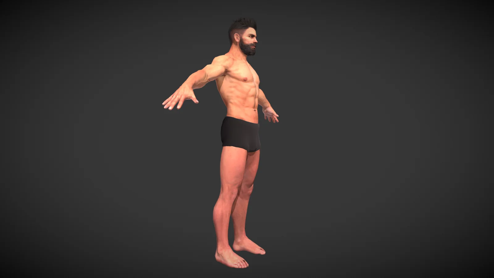 Textured Man Base Mesh screenshot 7