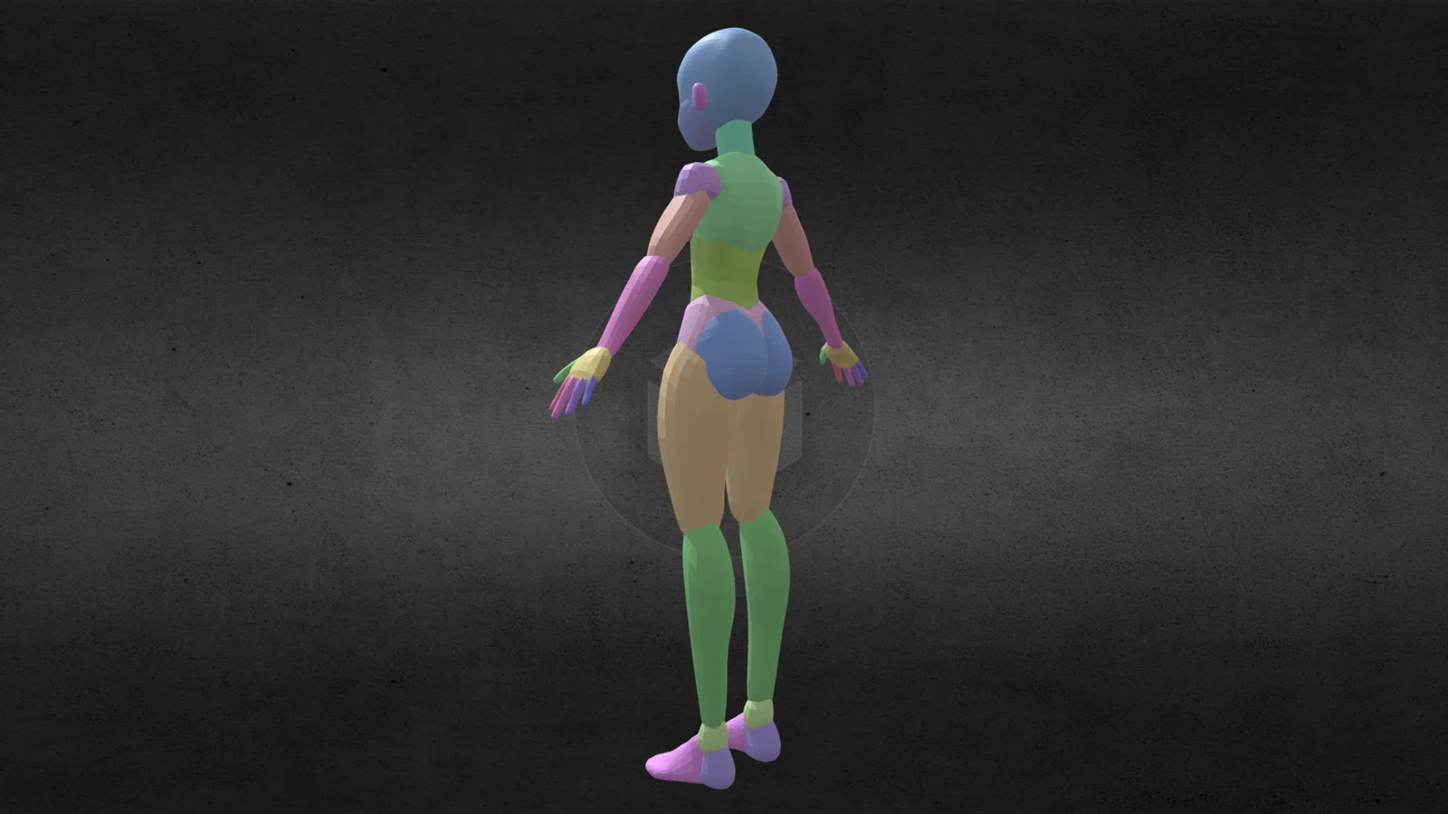 Toon Female Base Mesh screenshot 3
