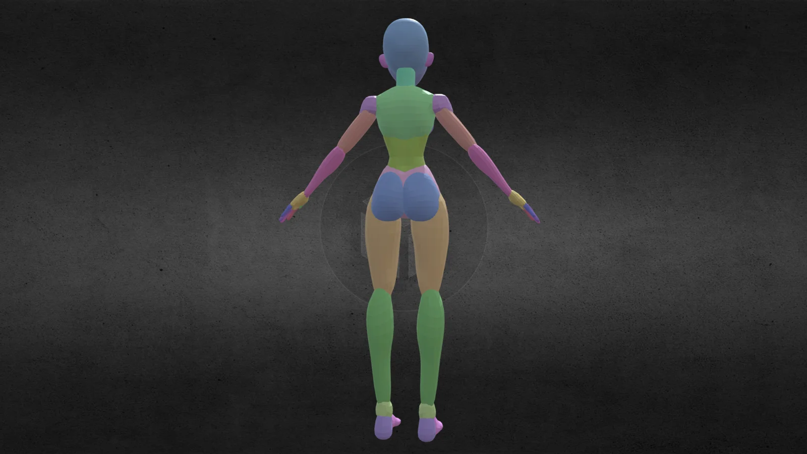 Toon Female Base Mesh screenshot 4