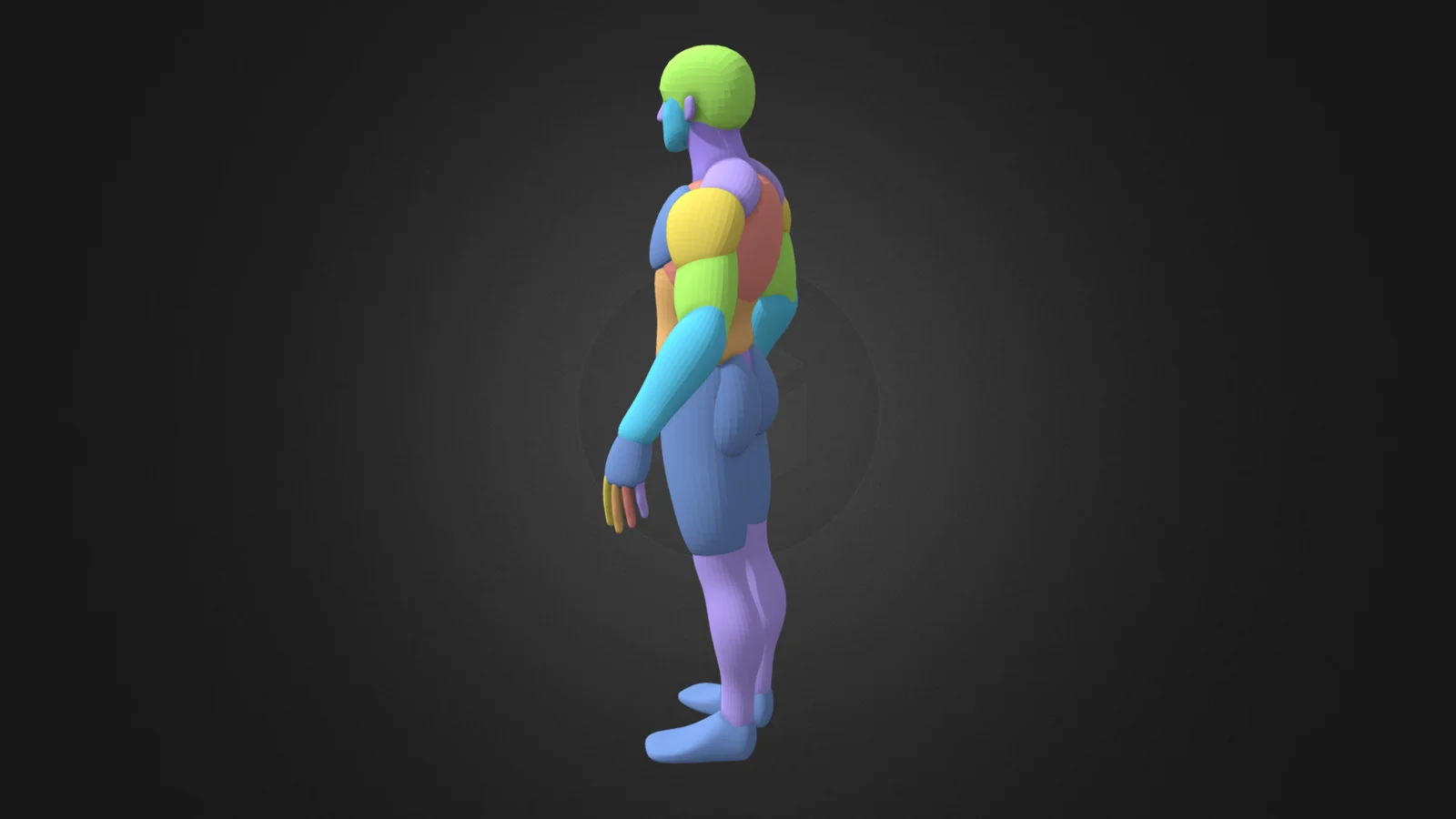 Toon Male Base Mesh screenshot 3