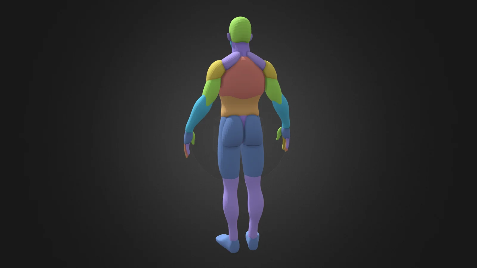 Toon Male Base Mesh screenshot 4