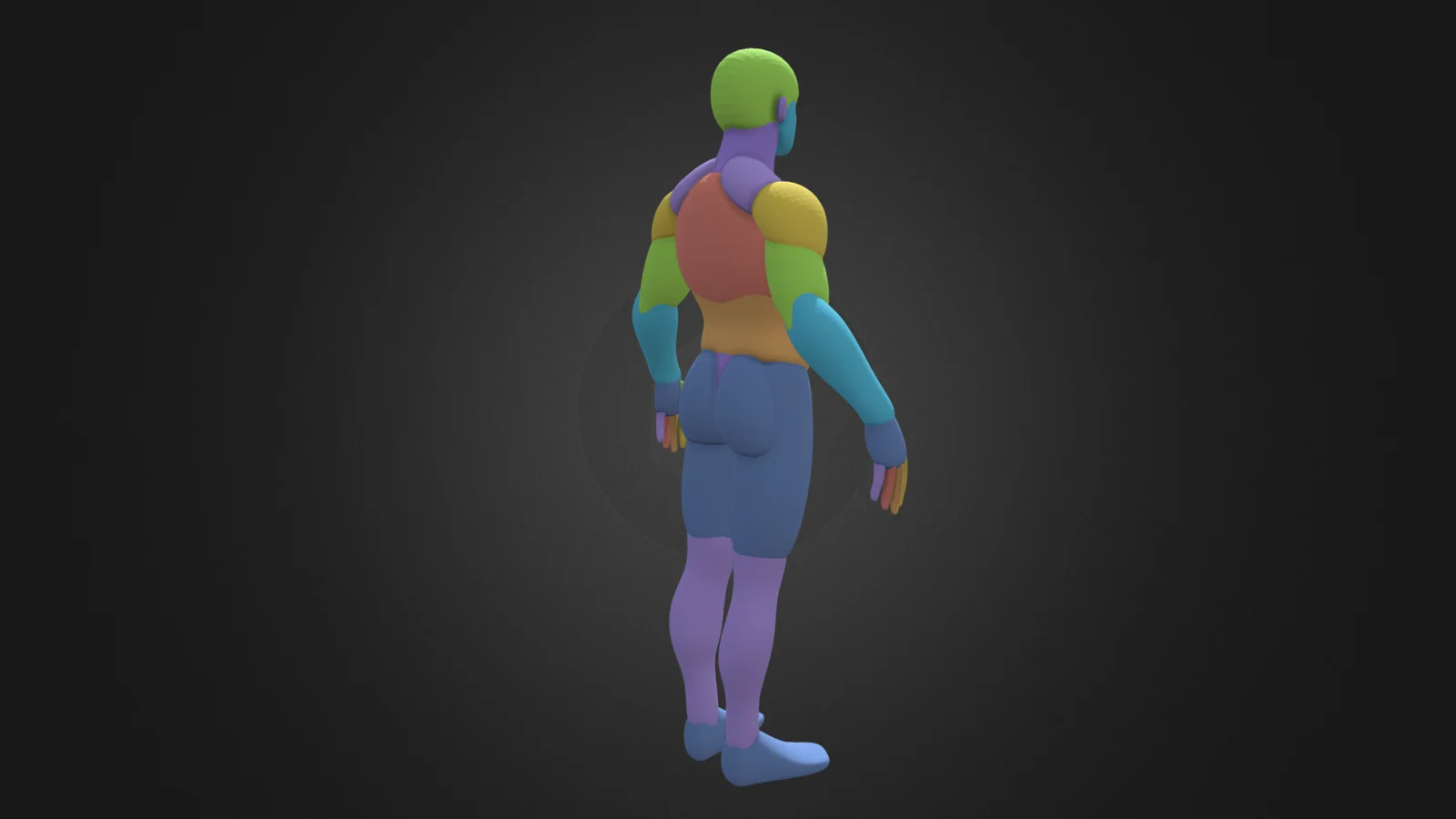 Toon Male Base Mesh screenshot 5