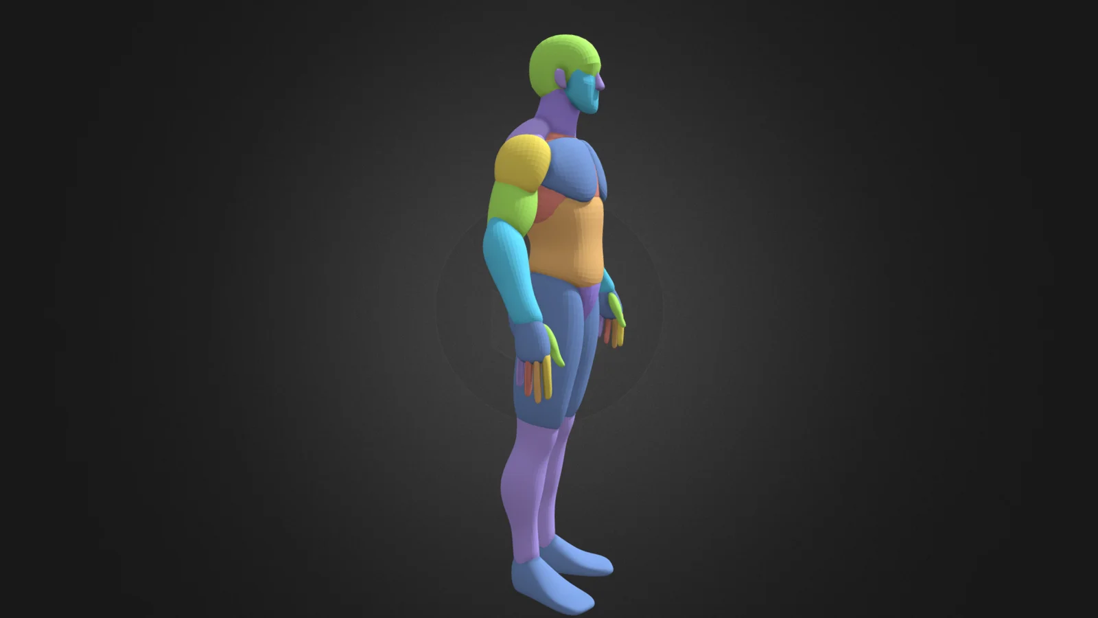 Toon Male Base Mesh screenshot 6