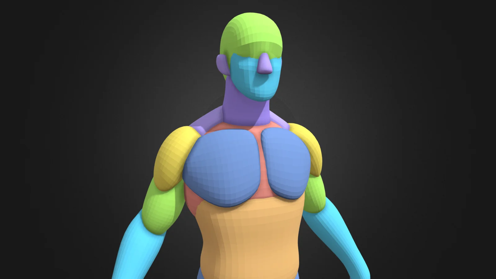 Toon Male Base Mesh screenshot 7