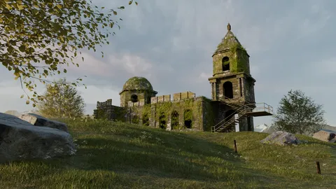 PUBG Pochinki Church - Blender 3d models