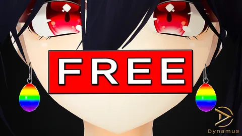 Rainbow Egg Earrings - Blender 3d models