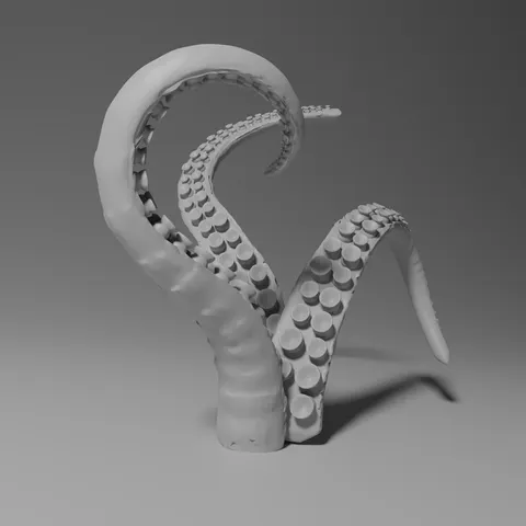 Rigged Tentacle - Blender 3d models