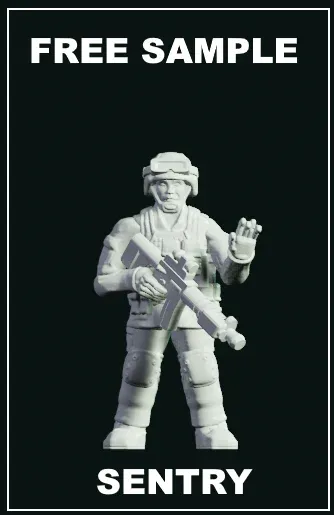 Near Modern US Sentry - Blender 3d models