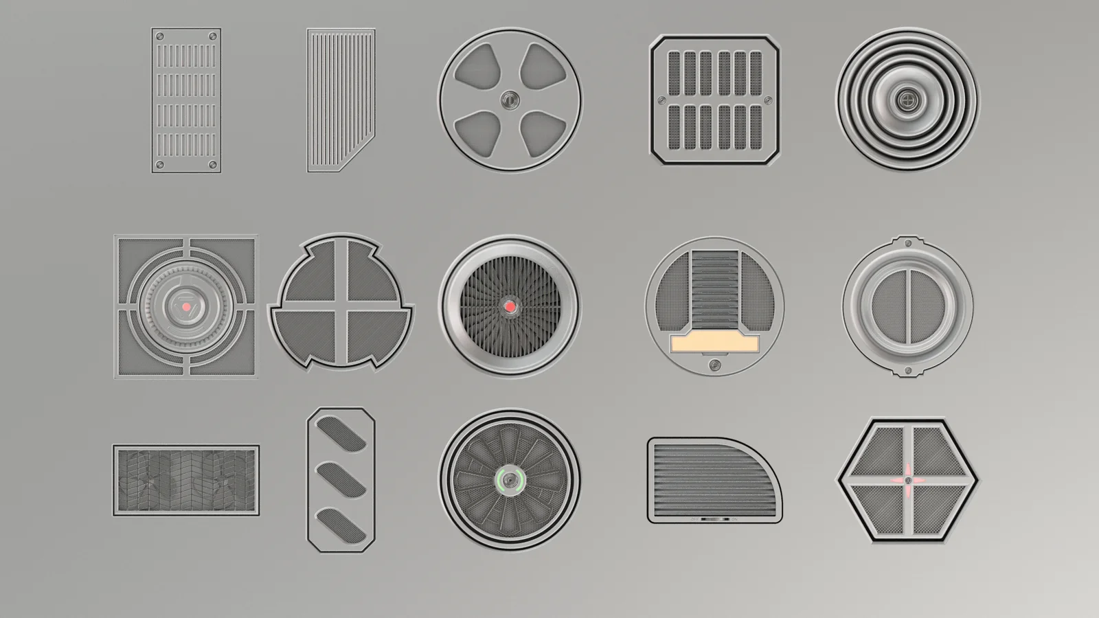 Sci-Fi Ventilation Decals Pack screenshot 3