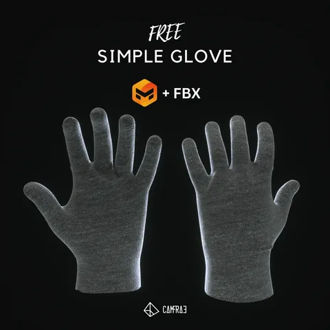 Simple Glove Model - Blender 3d models