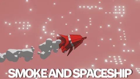 Smoke and Spaceship NPR - Blender scenes