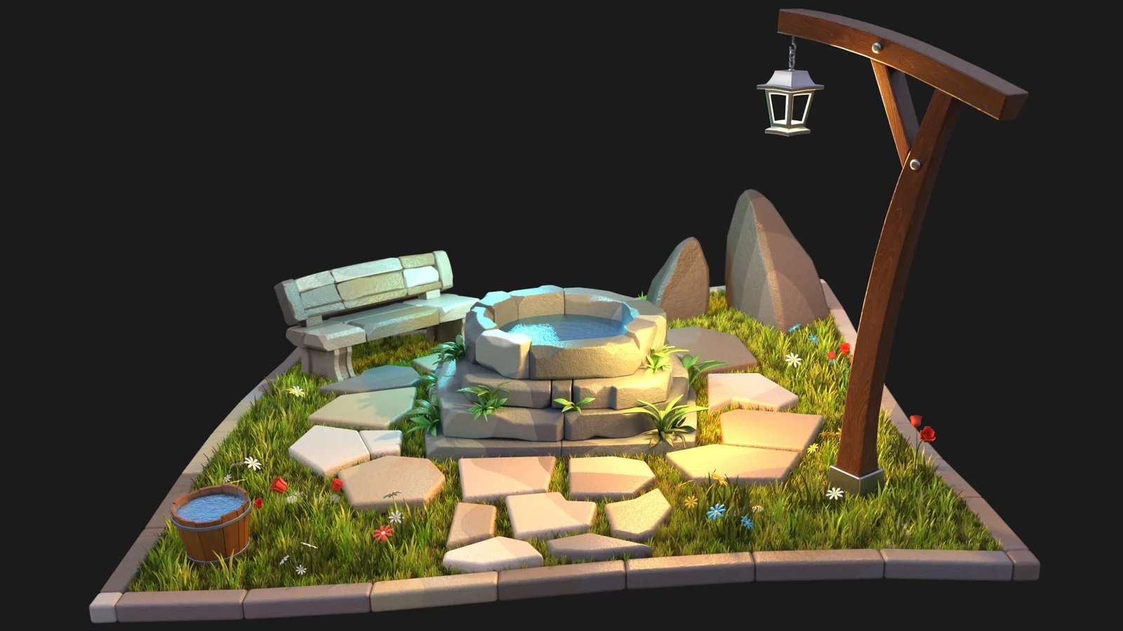 Stylized Water Well screenshot 5