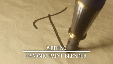 Free Writing Dynamic Paint - Blender scenes