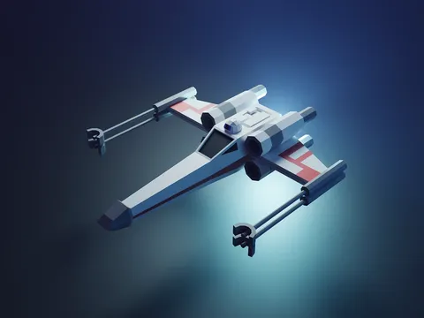 X-Wing Arcade Animation - Blender scenes