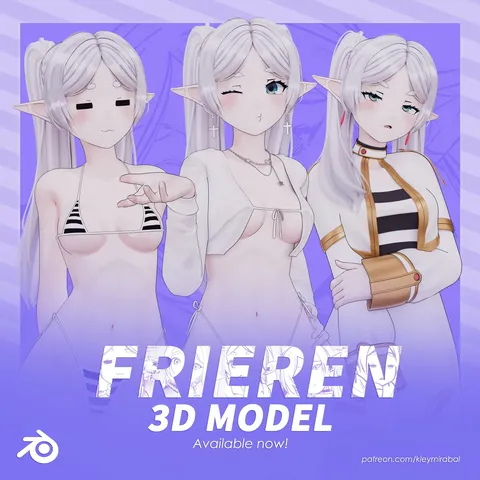 Frieren Model - Blender 3d models