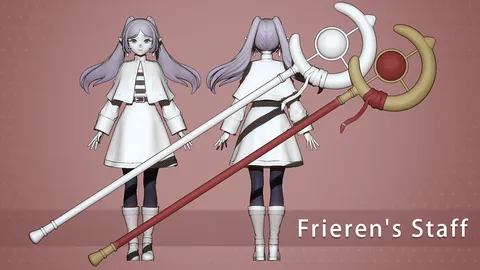 Frieren's Staff - Blender 3d models