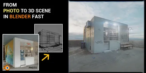 Photo to Realistic 3D Model Tutorial - Blender tutorials & courses
