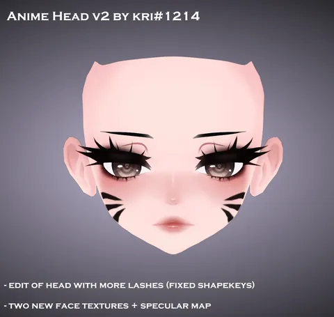 From-Scratch Anime Head - Blender 3d models