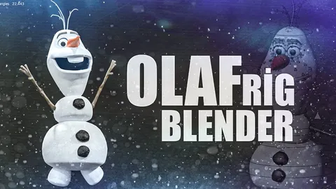 Frozen Olaf Rig - Blender 3d models