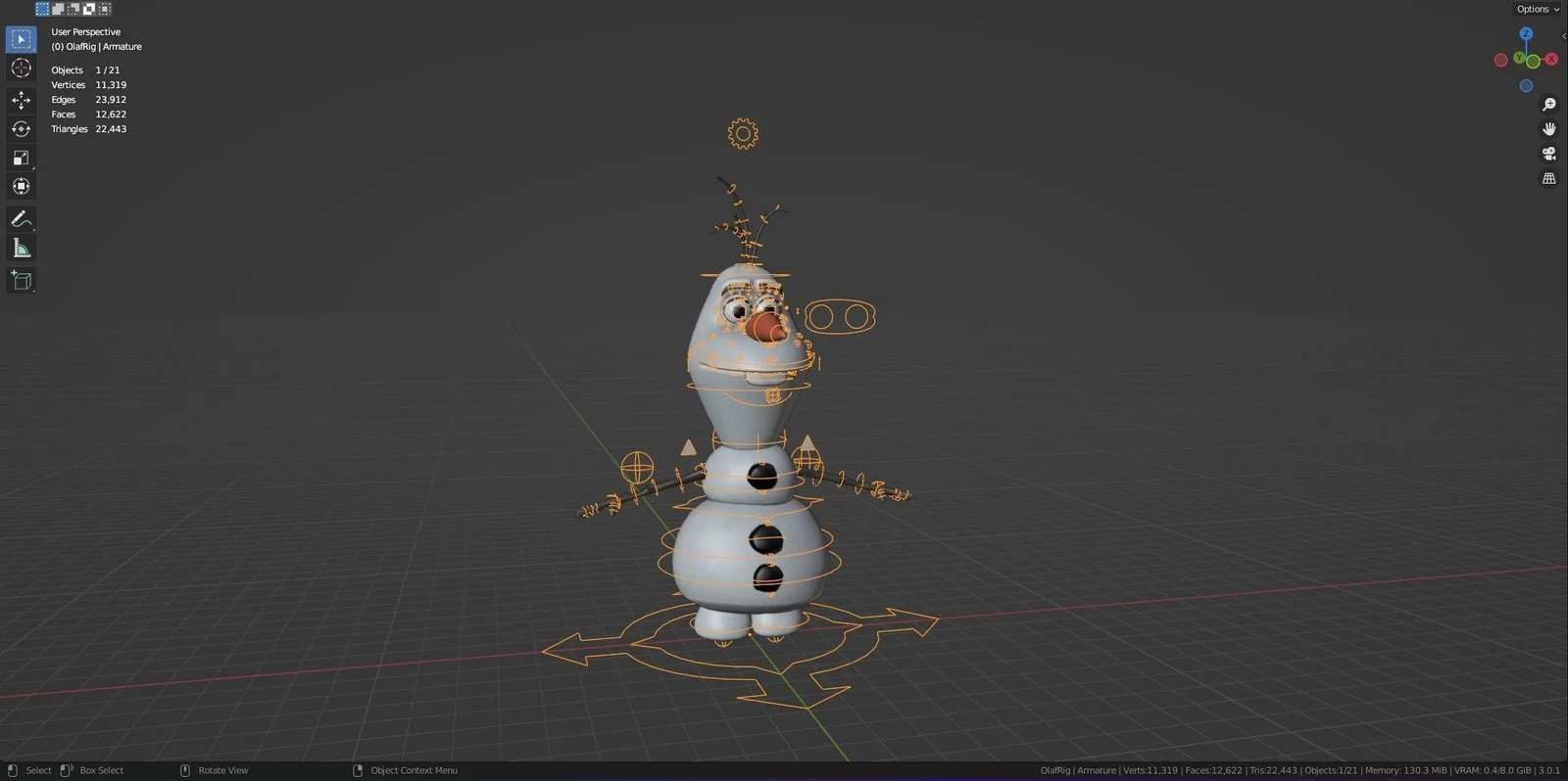 Frozen Olaf Rig screenshot 7