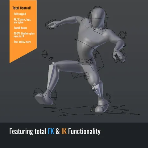 Full-Body Rig - Blender 3d models