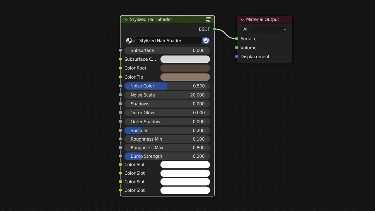 Stylized Hair Setup screenshot 2