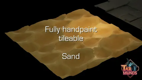 Handpainted Tileable Sand - Blender textures & materials