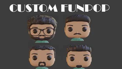 Funko Pop Customizable 3D Kit - Blender 3d models