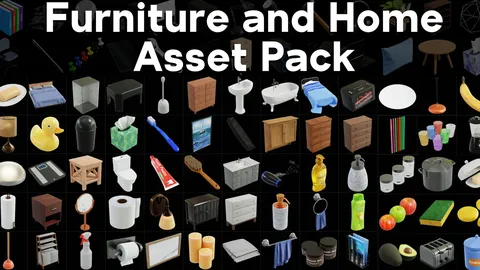 Furniture And Home Asset Pack - Blender 3d models