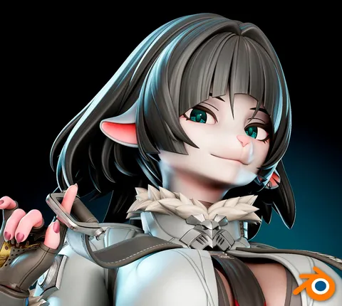 Furry Jane Doe - Blender 3d models