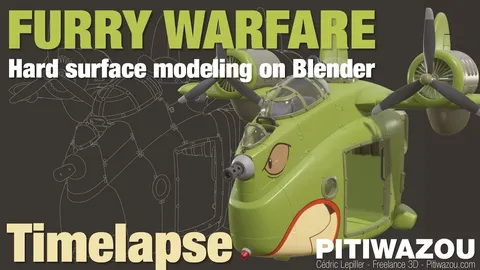 Furry Warfare Hard Surface Modeling - Blender tutorials & courses