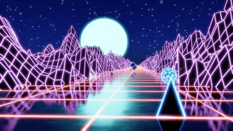 Futuristic Abstract Loop - Blender scenes