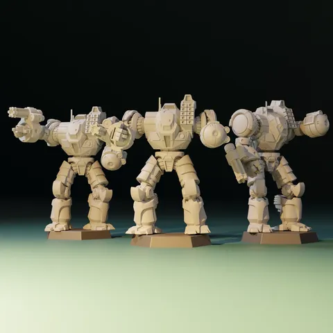 Fuzzy Mecha - Blender 3d models