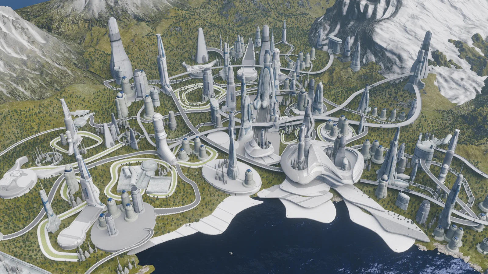 Galactic Cityscape Kitbash screenshot 2