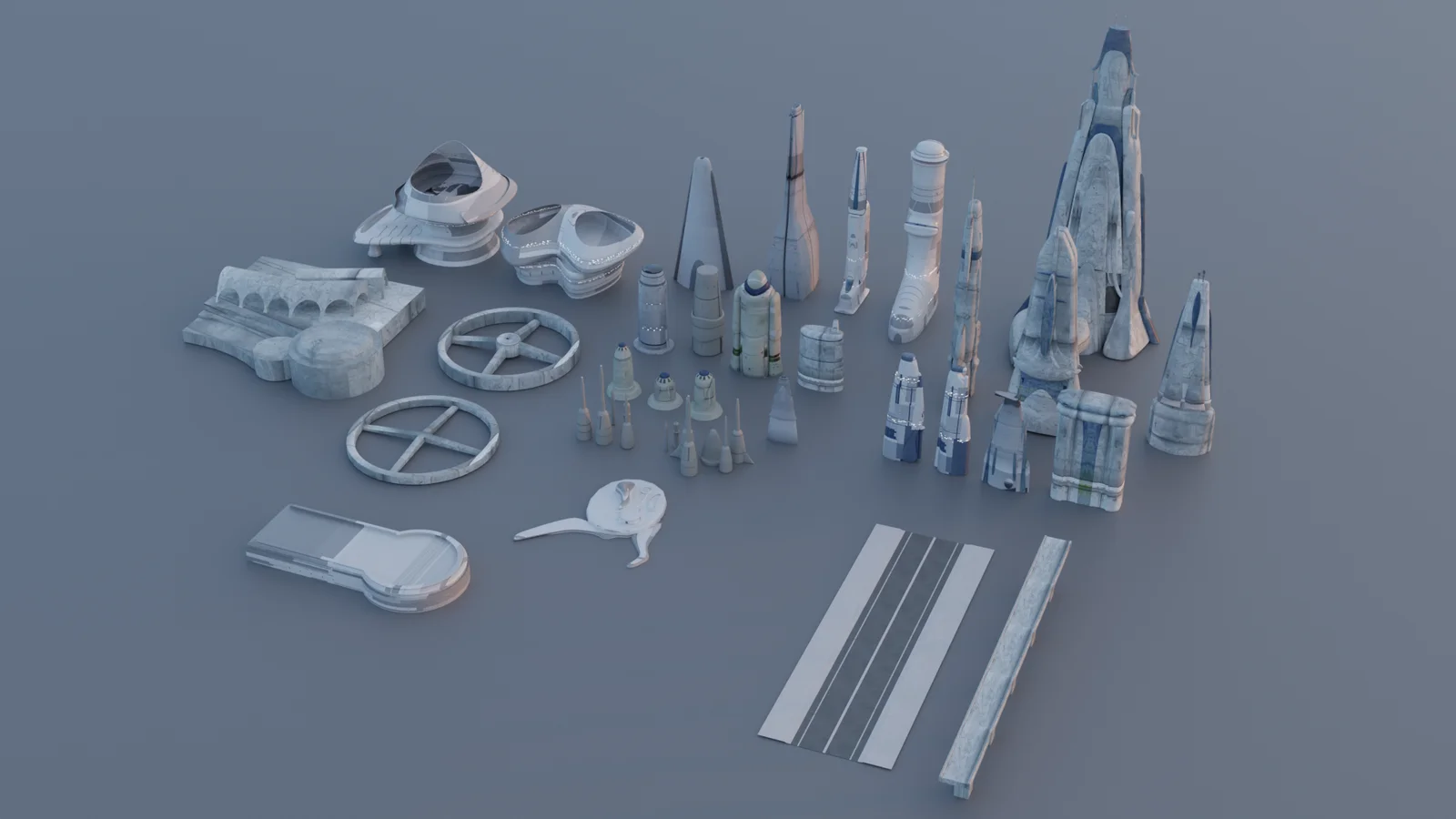 Galactic Cityscape Kitbash screenshot 5