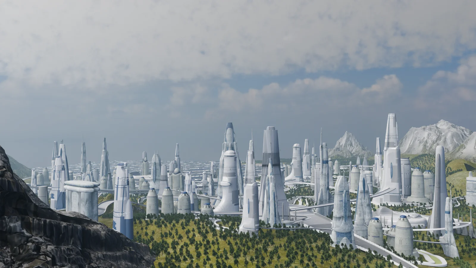 Galactic Cityscape Kitbash screenshot 7