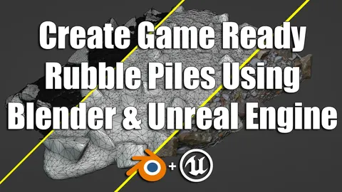 Game Ready Rubble Piles - Blender tutorials & courses