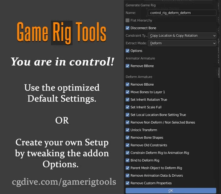 Game Rig Tools screenshot 5