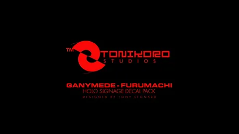 Ganymede-Furumachi Holo Signage - Blender textures & materials