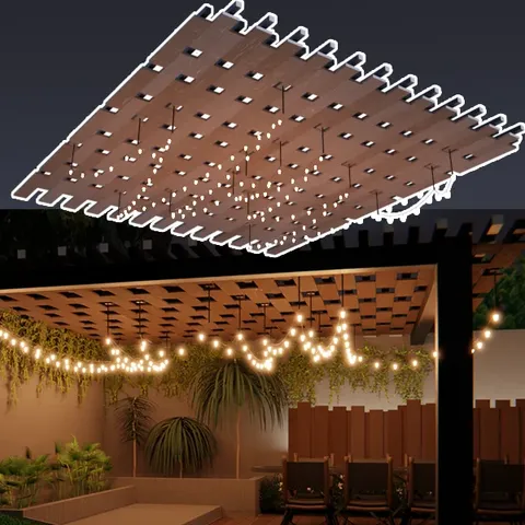 Garden Deck Roof Generator - Blender geometry nodes