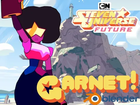 Garnet (Steven Universe: Future) - Blender 3d models