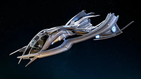 Gemini Small Scifi Starship - Blender 3d models