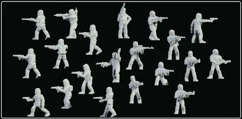 Generic Insurgents 1/100 - Blender 3d models